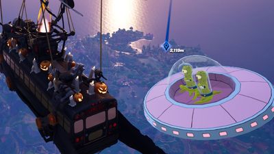 The Fortnite Simpsons crossover is coming this weekend, with drooling aliens Kang and Kodos beaming players away to another island