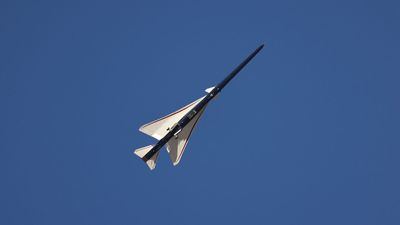 NASA's X-59 'quiet' supersonic jet makes historic 1st flight (photos)