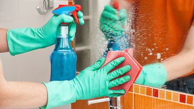 My bathroom mirror is a lint magnet — I asked an expert how to get a spotless finish