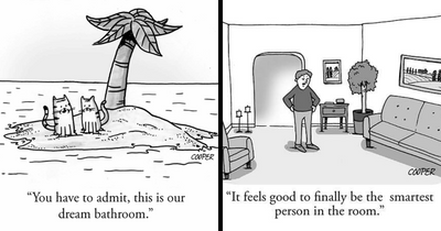 Cartoonist Nathan Cooper Shares 70 One-Panel Comics About The Funny Side Of Modern Living