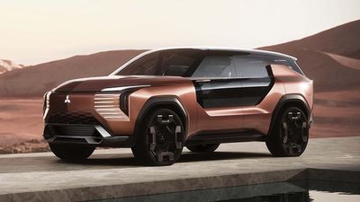 The Mitsubishi Elevance Concept Has Four Motors And Can Power A Camping Trailer