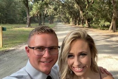 Air Force base worker kills wife and lieutenant before turning the gun on himself in horrific murder suicide