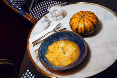 A recipe for what to do with your leftover Halloween pumpkin: sage butter, parmesan and amaretto
