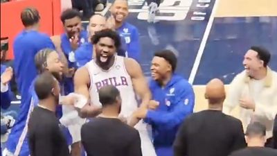 Joel Embiid, 76ers Bench Were Taunting Wizards Fan After OT Win
