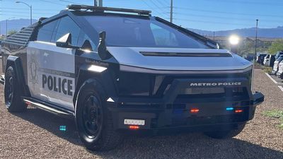 Tesla Cybertruck Police Cars Are Here, And Of Course They're Going To Vegas First