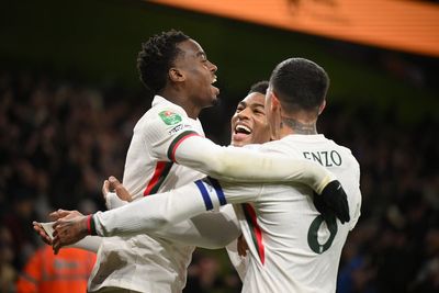 Wolves 3-4 Chelsea: Liam Delap sent off on return as Blues scrape into Carabao Cup quarter-finals