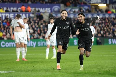 Manchester City survive scare against Swansea to reach last eight of Carabao Cup