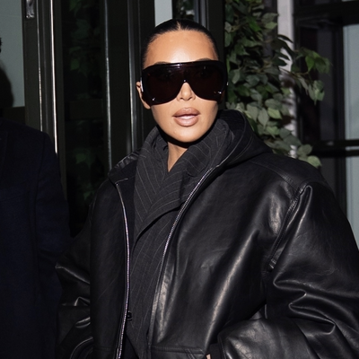 Kim Kardashian Puts a Fashion-Girl Twist on the Most Timeless Blazer and Jeans Outfit