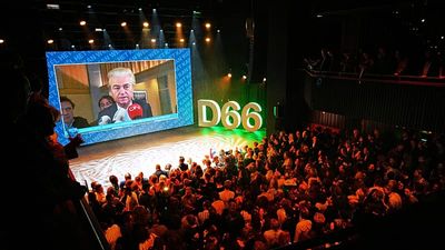 Scenes of joy at D66 and GreenLeft HQs on Dutch election night