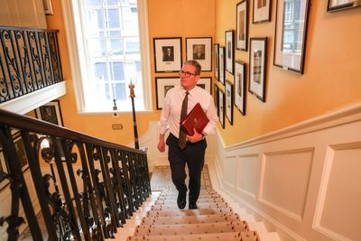 Historic Grand Staircase in No 10 Downing Street being propped up to stop movement