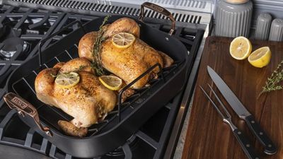 I Think I've Found the Secret to the Perfect Thanksgiving Turkey – Customers Say This Roasting Tin is 'Exquisite', and it's $300 Off at Wayfair Right Now