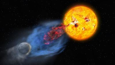 Powerful solar storms may help life get going on alien planets. Here's how
