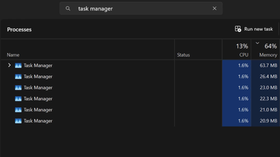 A bizarre bug in the latest Windows 11 update allows endless copies of Task Manager to run in the background and can even impact system performance