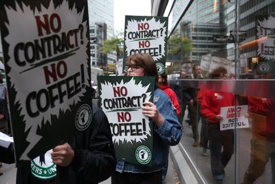 Starbucks workers hold strike vote amid anger over pay and conditions
