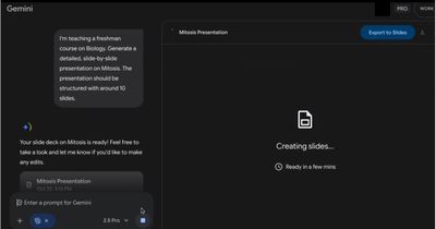 Gemini Can Now Create Full Google Slides Presentations from a Simple Prompt