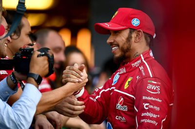 Lewis Hamilton says first Ferrari run was “a lot more emotional” than his early F1 debuts