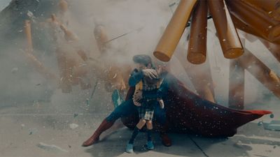 Watch A Peacemaker Zombie Crying (In Costume) Because James Gunn Showed Him His Daughter In The Superman Trailer