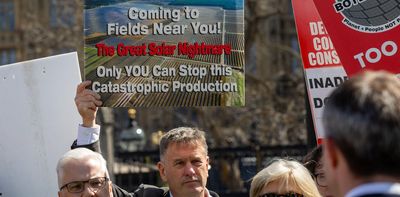 ‘You can’t eat electricity’: how rural solar farms became the latest battlefront in Britain’s culture war
