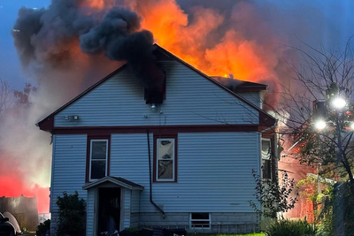 Dad picking up donations after house fire hours earlier is critically injured after being hit by a car