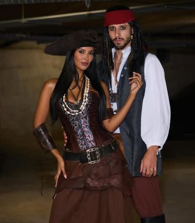 Maya Jama stuns as pirate alongside boyfriend Ruben Dias at star-studded Halloween bash