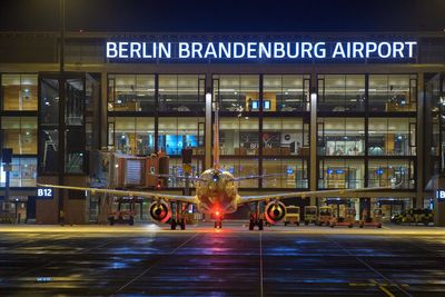 A drone sighting temporarily suspends air travel at the Berlin airport
