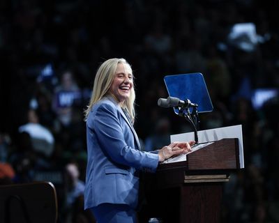 Abigail Spanberger presents herself as bulwark against chaos and cruelty