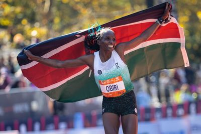 Obiri sets women's NYC Marathon course record, Kipruto wins men's race by a fraction of a second