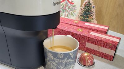 I tried Nespresso's Christmassy new Sweet Almond and Hibiscus coffee, and it was like sipping a marzipan-infused latte