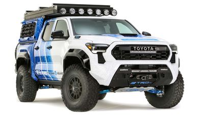 Toyota Says This Hydrogen Tacoma Can Rescue Dead EVs In The Wild