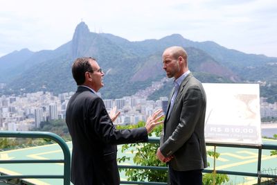 Prince William given keys to city of Rio de Janeiro as he arrives for Earthshot awards
