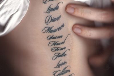 Why I’ve had the mothers’ names of all my ex-lovers tattooed on my torso