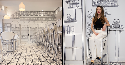 This 2D Restaurant In NYC Feels Like Stepping Into A Drawing
