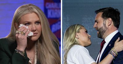 Erika Kirk Cries As She Breaks Her Silence On Viral “Inappropriate” Hug With JD Vance