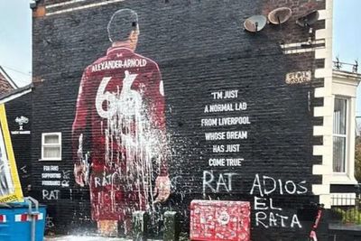 Trent Alexander-Arnold mural vandalised ahead of Liverpool return for Real Madrid