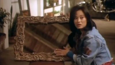 Dog refuses to walk past hallway mirror, so family throws it away. What appears under their table next day still haunts them