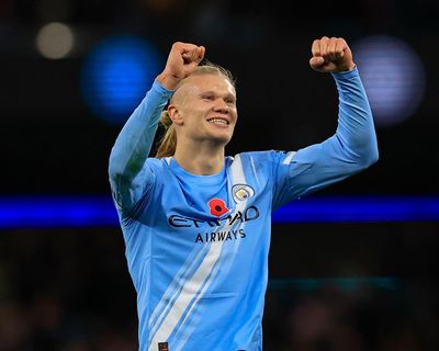 Haaland says he is far off Ronaldo and Messi but in ‘good way’ to beat goal tally