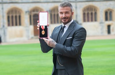 Sir David Beckham receives knighthood at Windsor Castle