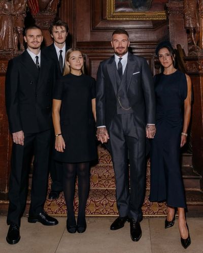Victoria Beckham shares family picture without Brooklyn as husband Sir David knighted