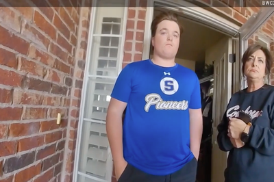 Moment teen is cuffed in violent sexual assault case that ended with him receiving a slap-on-the-wrist