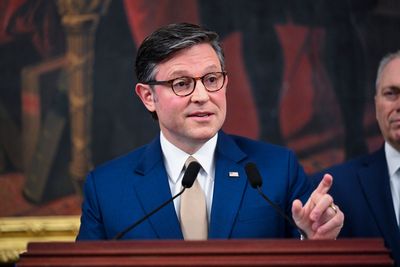 ‘Reject the premise’: Mike Johnson doesn’t like having tables turned over Trump’s Gatsby bash as Americans go hungry