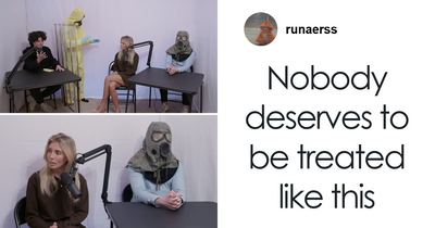 “Abhorrent”: YouTuber Uses Hazmat Barrier to “Protect” Himself From Bonnie Blue During Interview