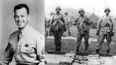 American paratrooper was left hanging from a church steeple on D-Day. Then he pretended to be dead, tricked the Germans, and lived to fight another day