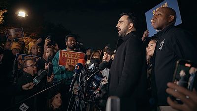 Scenes of celebration in New York after Zohran Mamdani’s victory