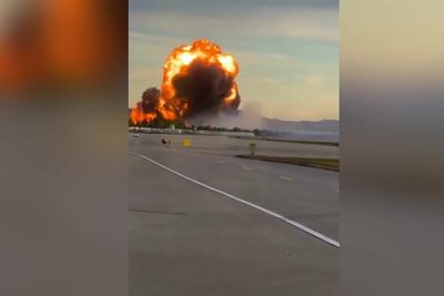 Ball of fire erupts after UPS plane crashes during takeoff