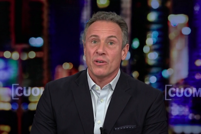 Moment Chris Cuomo reacts to his brother losing the NYC mayoral race on live TV