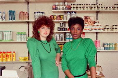 Melanie and Janet behind the beauty store counter: Victor Wedderburn’s best photograph