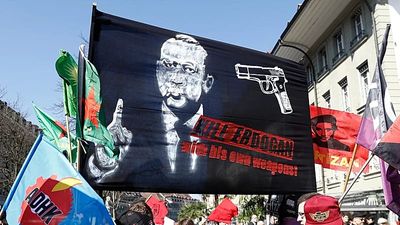 Swiss top court upholds conviction of four over 'Kill Erdoğan' banner at 2017 rally