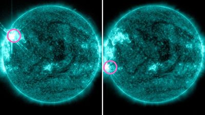 Sun unleashes 2 colossal X-class solar flares, knocking out radio signals across the Americas and Pacific