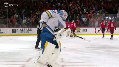 Blues Goalie Was Caught Red-Handed Trying to Take Alex Ovechkin’s 900th Goal Puck