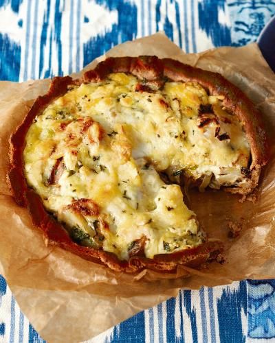 Jimi Famurewa’s recipe for Marmite and leek homity pie